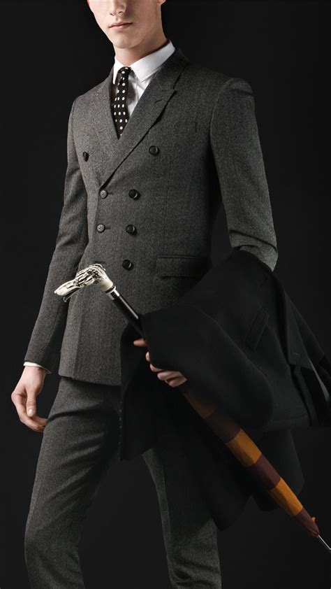 burberry skinny fit double breasted herringbone jacket|Burberry cashmere cape jacket.